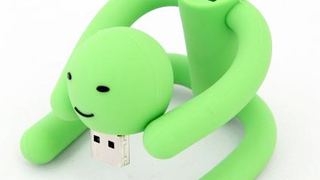 The Green Man USB Drive Can Do Impossible Yoga Poses